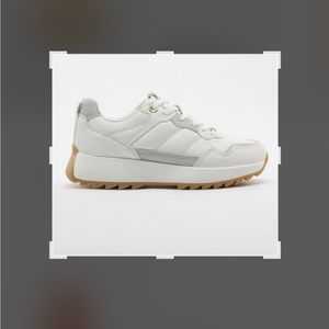 White leather sneakers